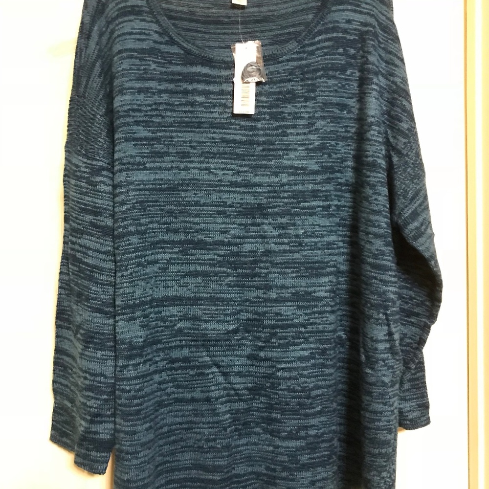 NWT Westbound Woman Blue Sweater 3X